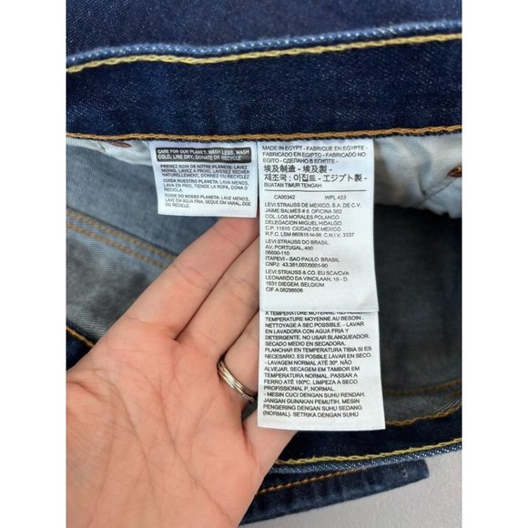 Levi's 501 men's 46W 30L medium wash button fly denim jeans casual *altered - Picture 9 of 10